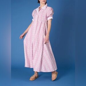 Pink Floral Maxi Dress